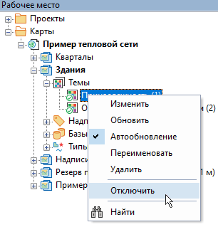 Тематические раскраски в панели рабочее место