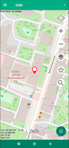 Поиск по слою OSM