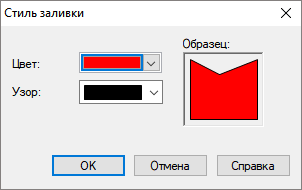 Настройка раскраски площадных объектов