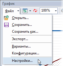 Настройки графика